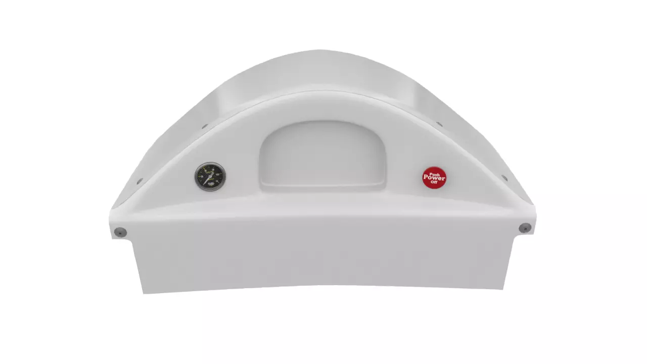 Racepak Dragster fiber dash Low-poly 3D model_1