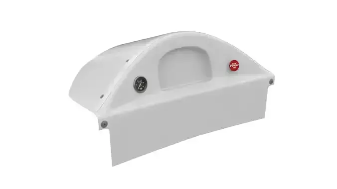 Racepak Dragster fiber dash Low-poly 3D model