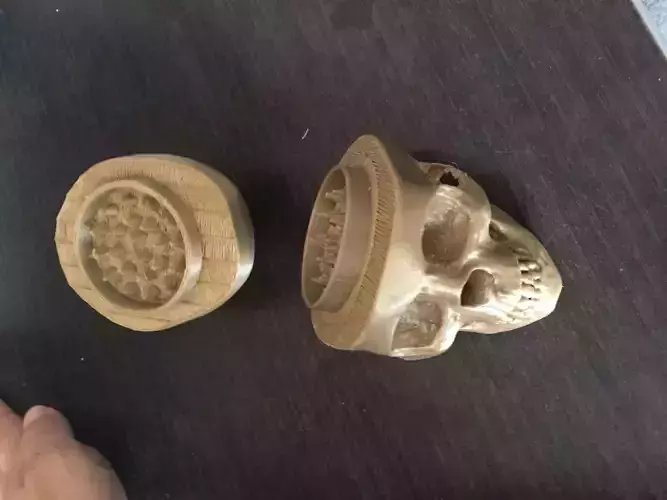 Skull Herb Grinder 3D print model