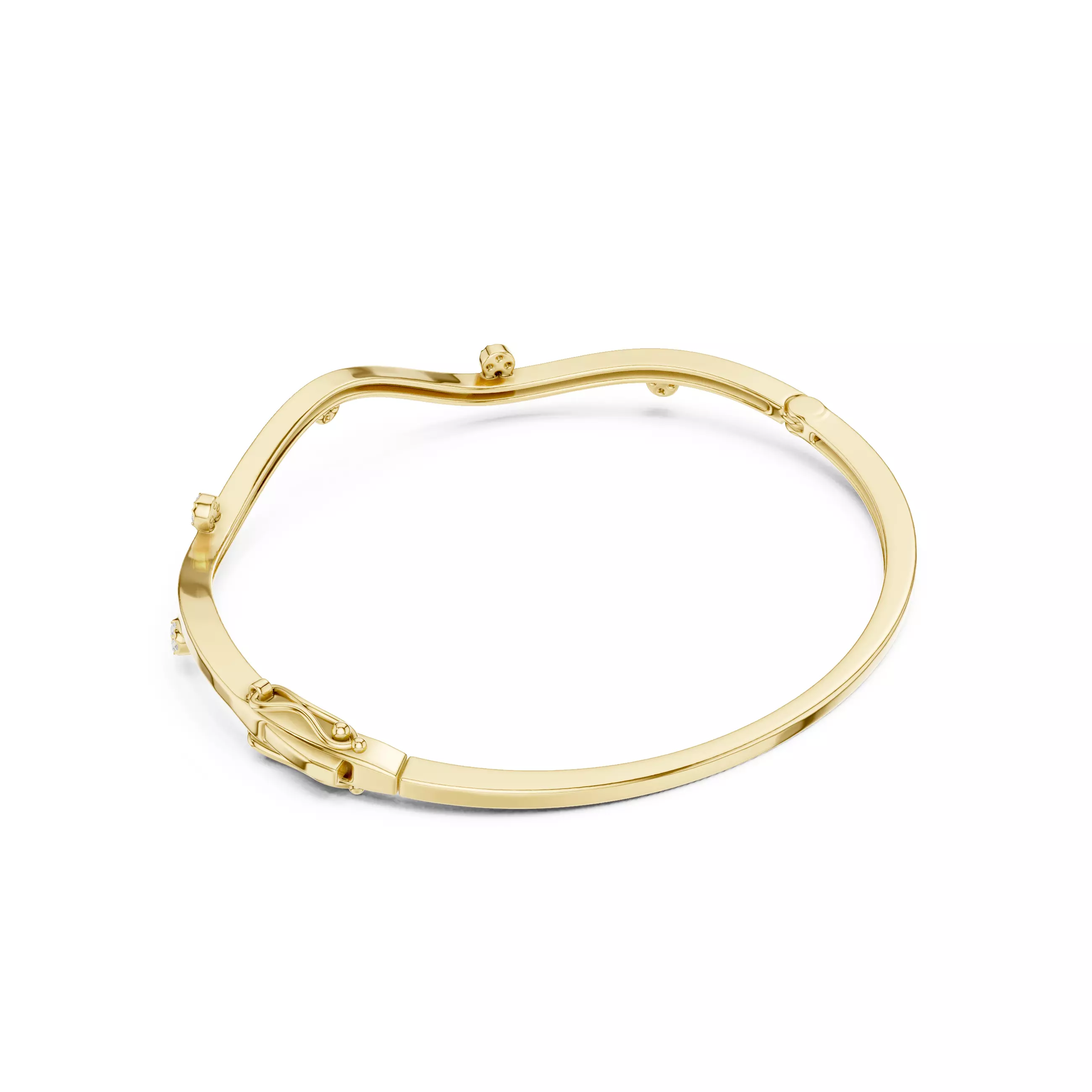 New Trending Design Diamond Bracelet Woman 3DM STL Video 3D print model_7