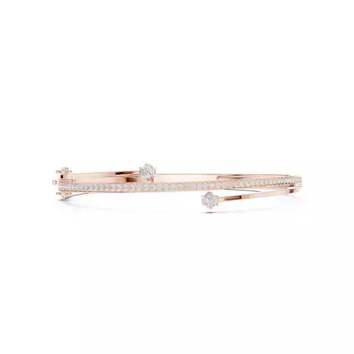 New Trending Bypass Design Diamond Bracelet Woman 3DM STL Video