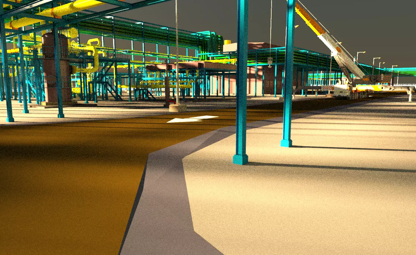 3D Model of Booster Compressor Station for Gas Condensate Fields 3D model_1