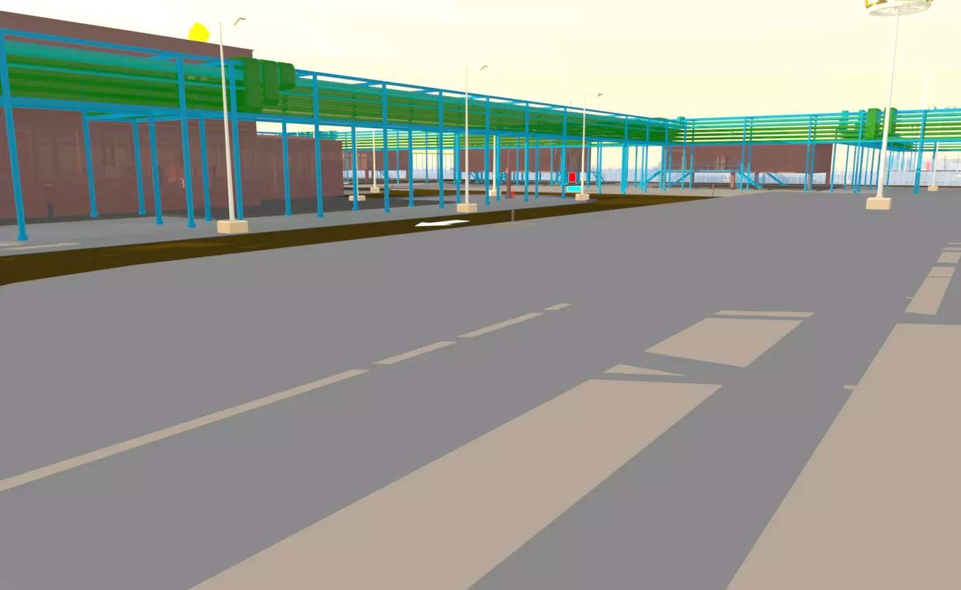 3D Model of Booster Compressor Station for Gas Condensate Fields 3D model_0