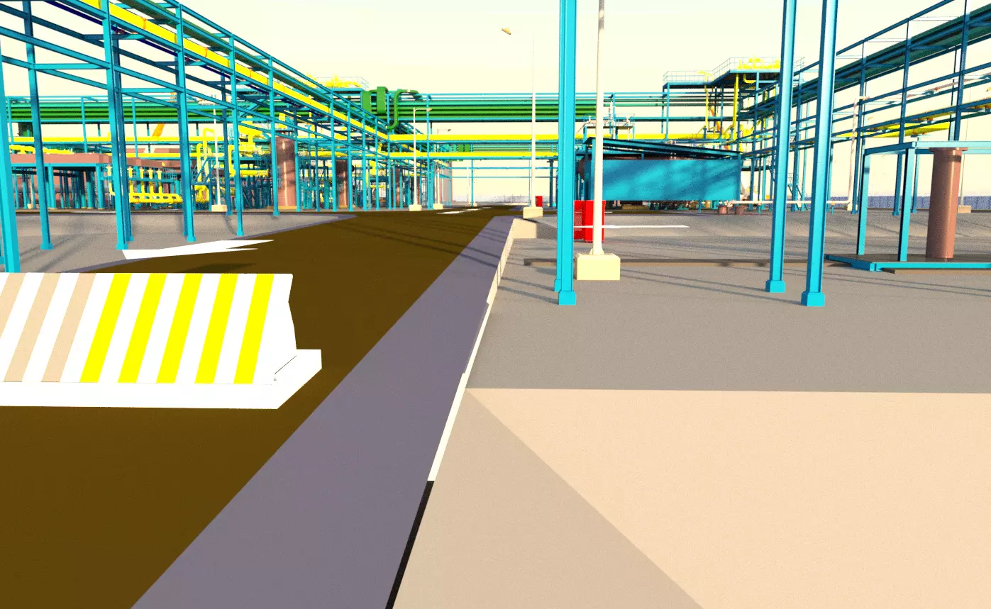 3D Model of Booster Compressor Station for Gas Condensate Fields 3D model_3