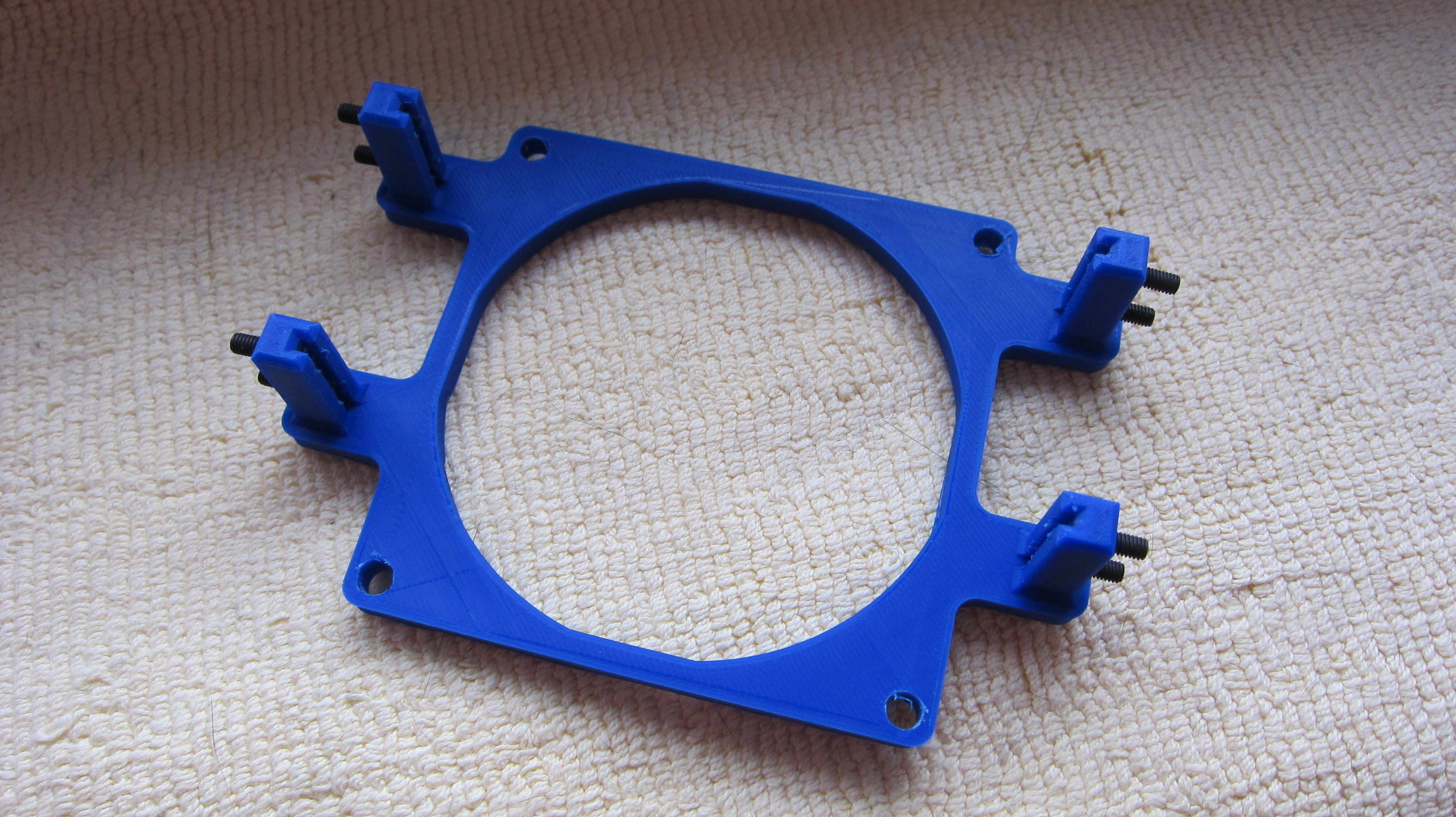 3Dfx Voodoo 2 SLI graphics card fan mounting  3D print model_3