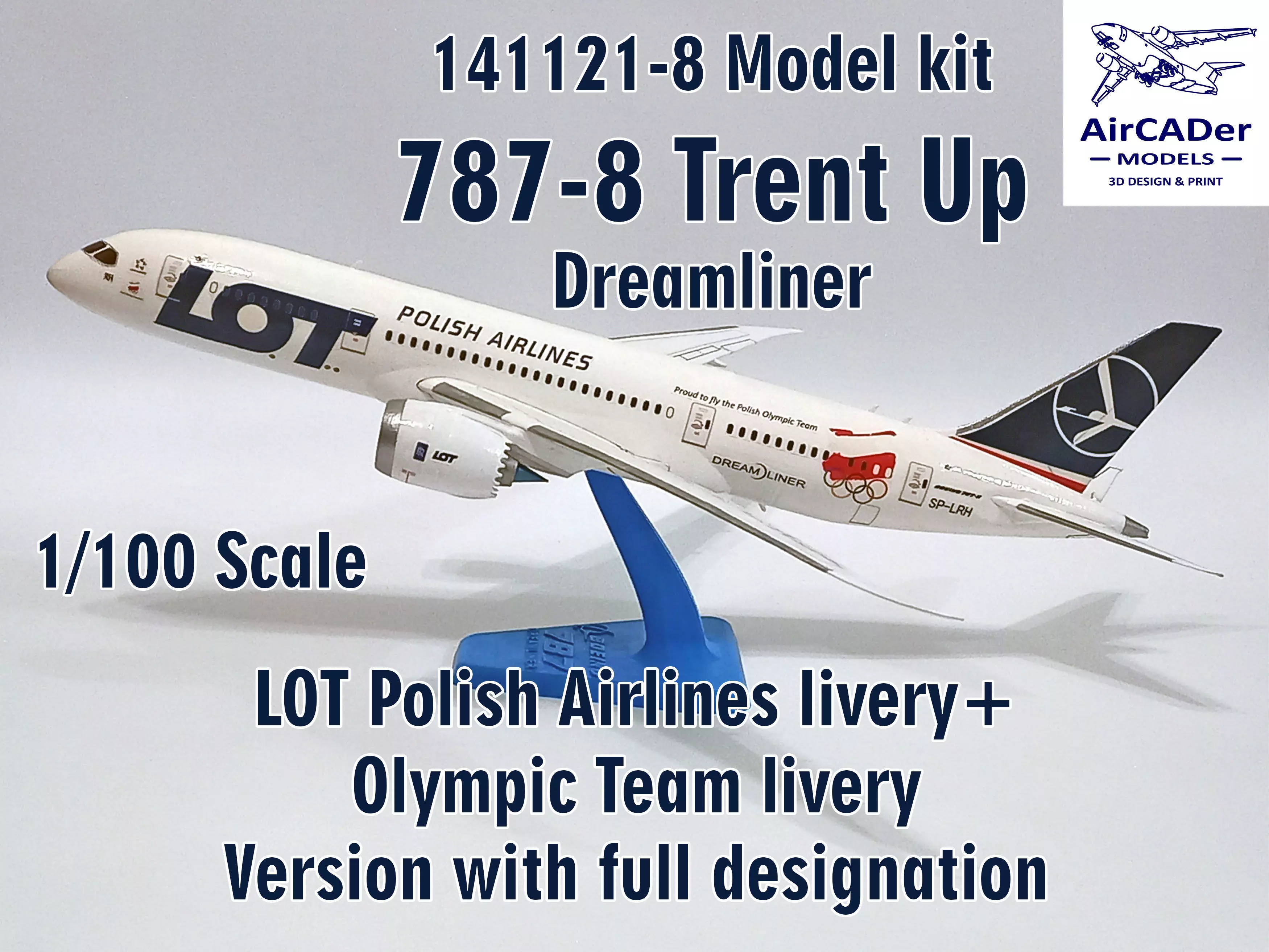 141121-8 Model kit Boeing 787-8 Trent Up 3D print model