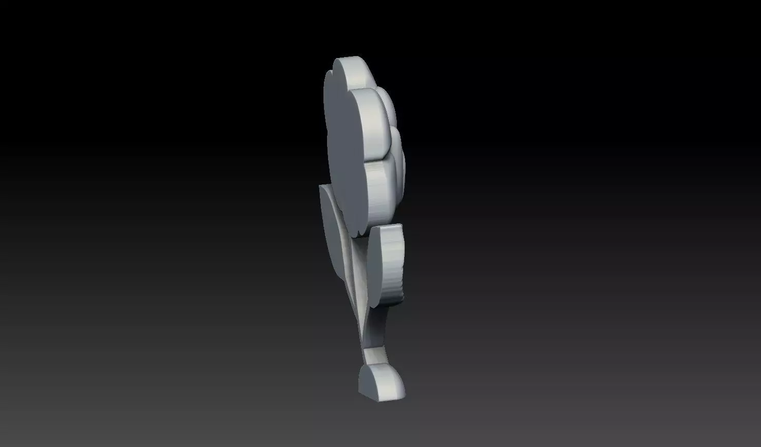 Rose Flower Relief STL 3D Model for CNC and 3D Printing 3D print model_1