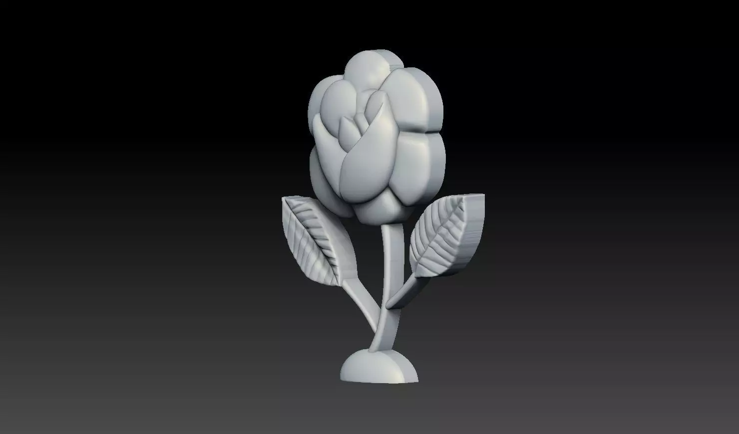 Rose Flower Relief STL 3D Model for CNC and 3D Printing 3D print model_4