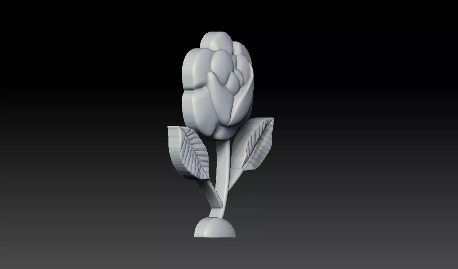 Rose Flower Relief STL 3D Model for CNC and 3D Printing 3D print model_2