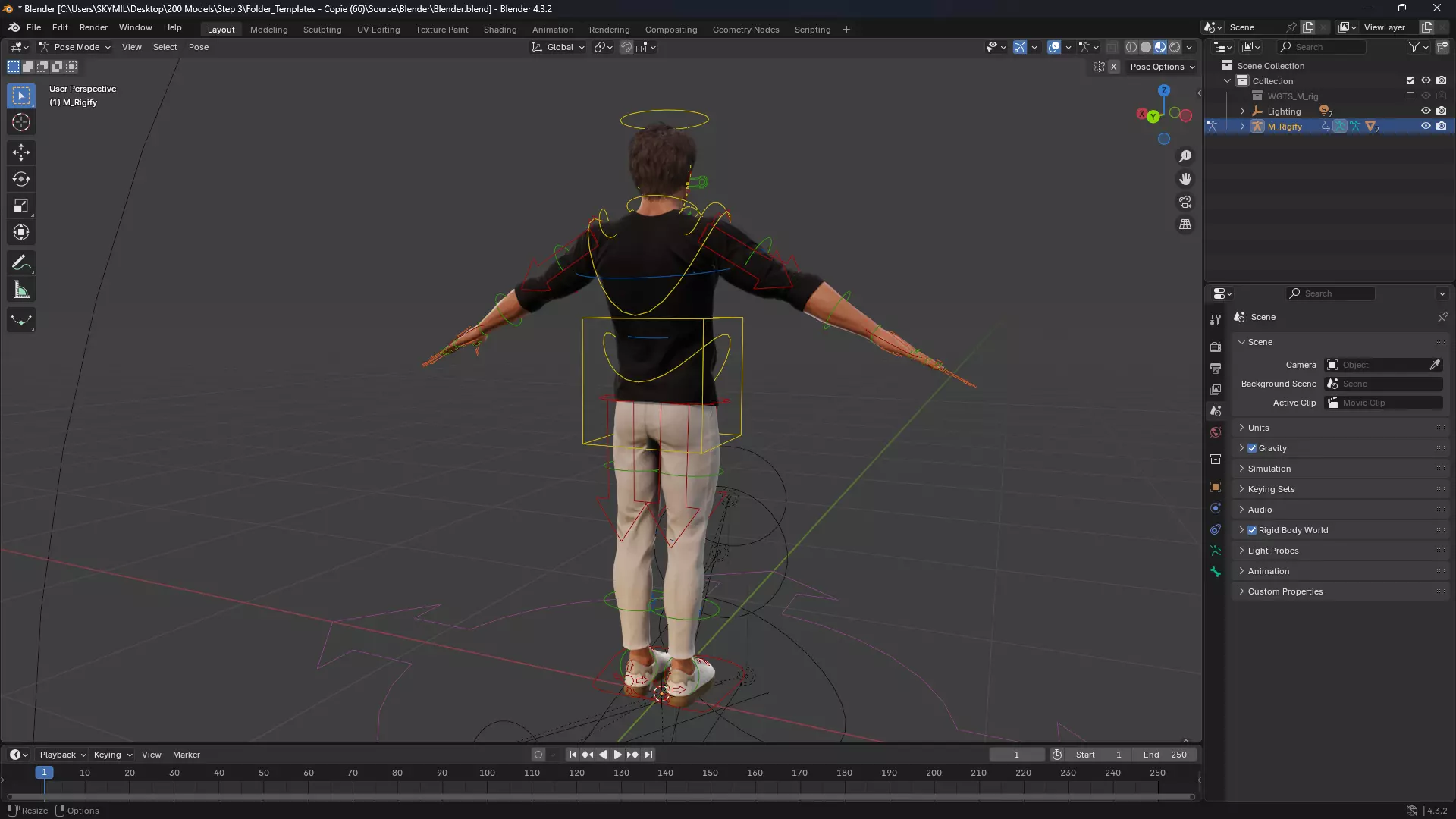 Realistic Men s Fashion 3D Model Low-poly 3D model_14