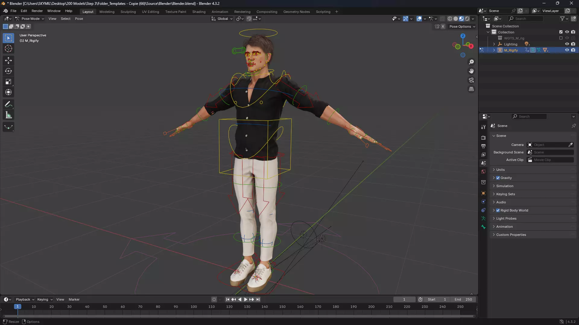 Realistic Men s Fashion 3D Model Low-poly 3D model_13