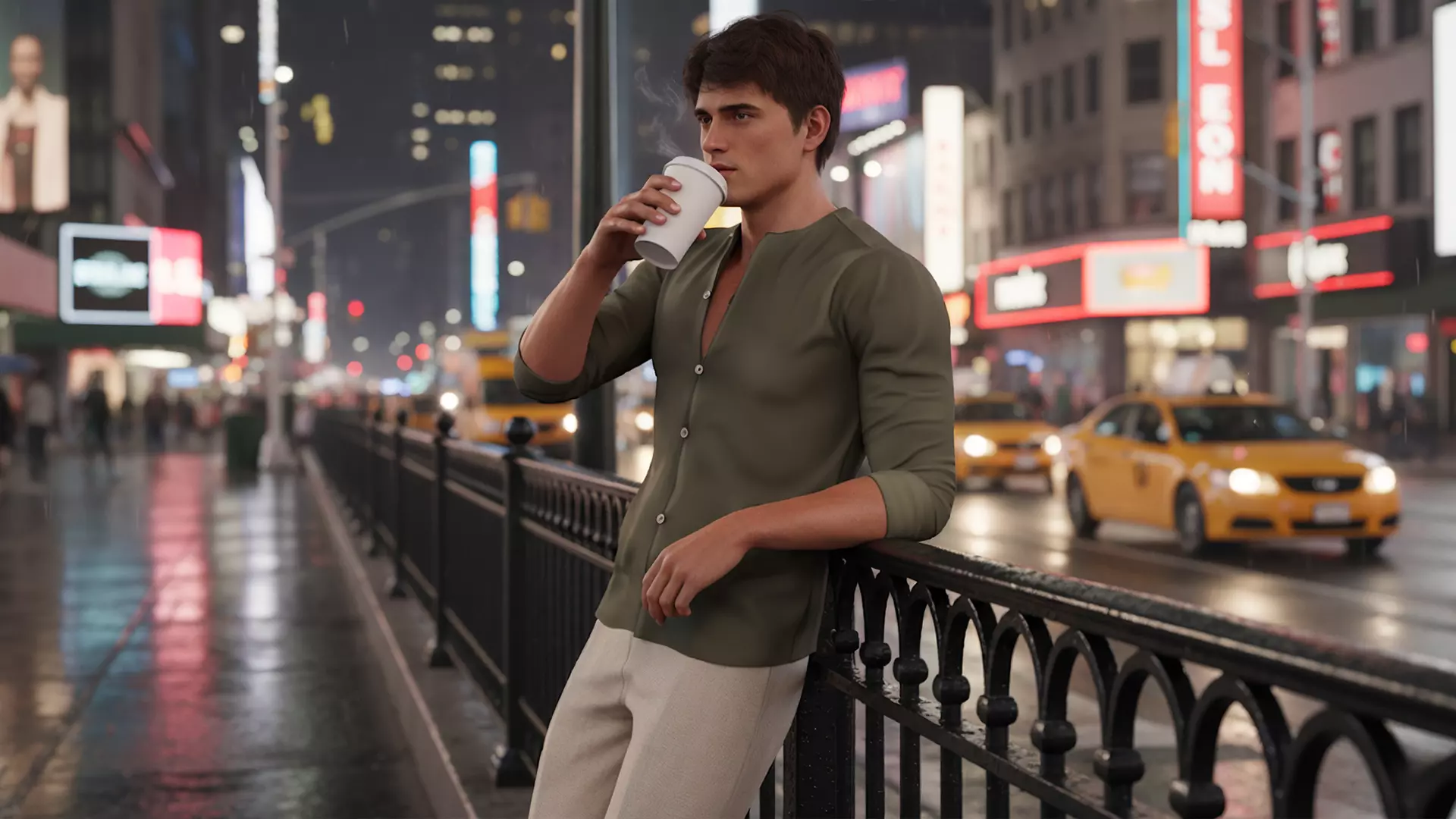 Realistic Men s Fashion 3D Model Low-poly 3D model_4