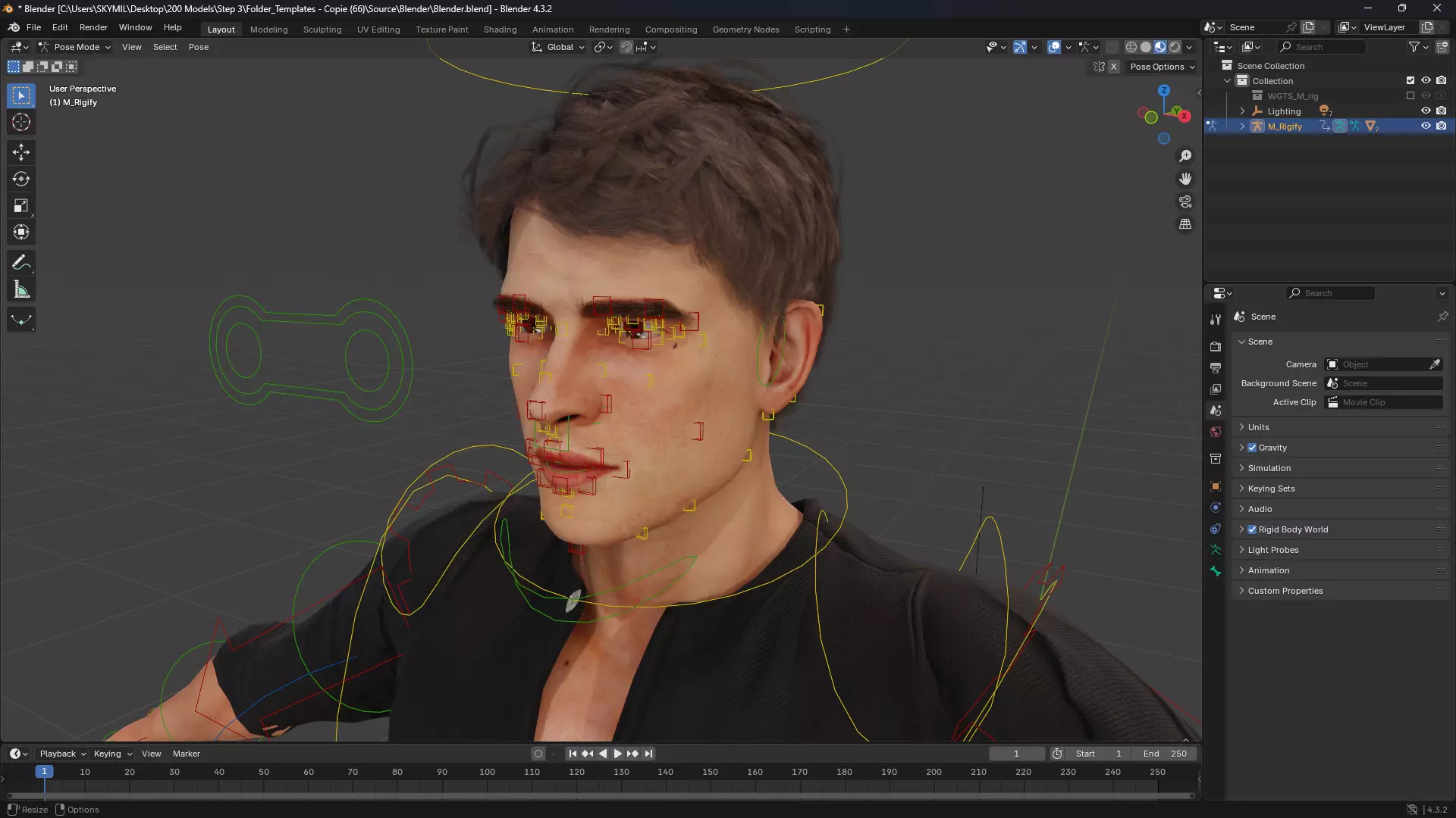Realistic Men s Fashion 3D Model Low-poly 3D model_12