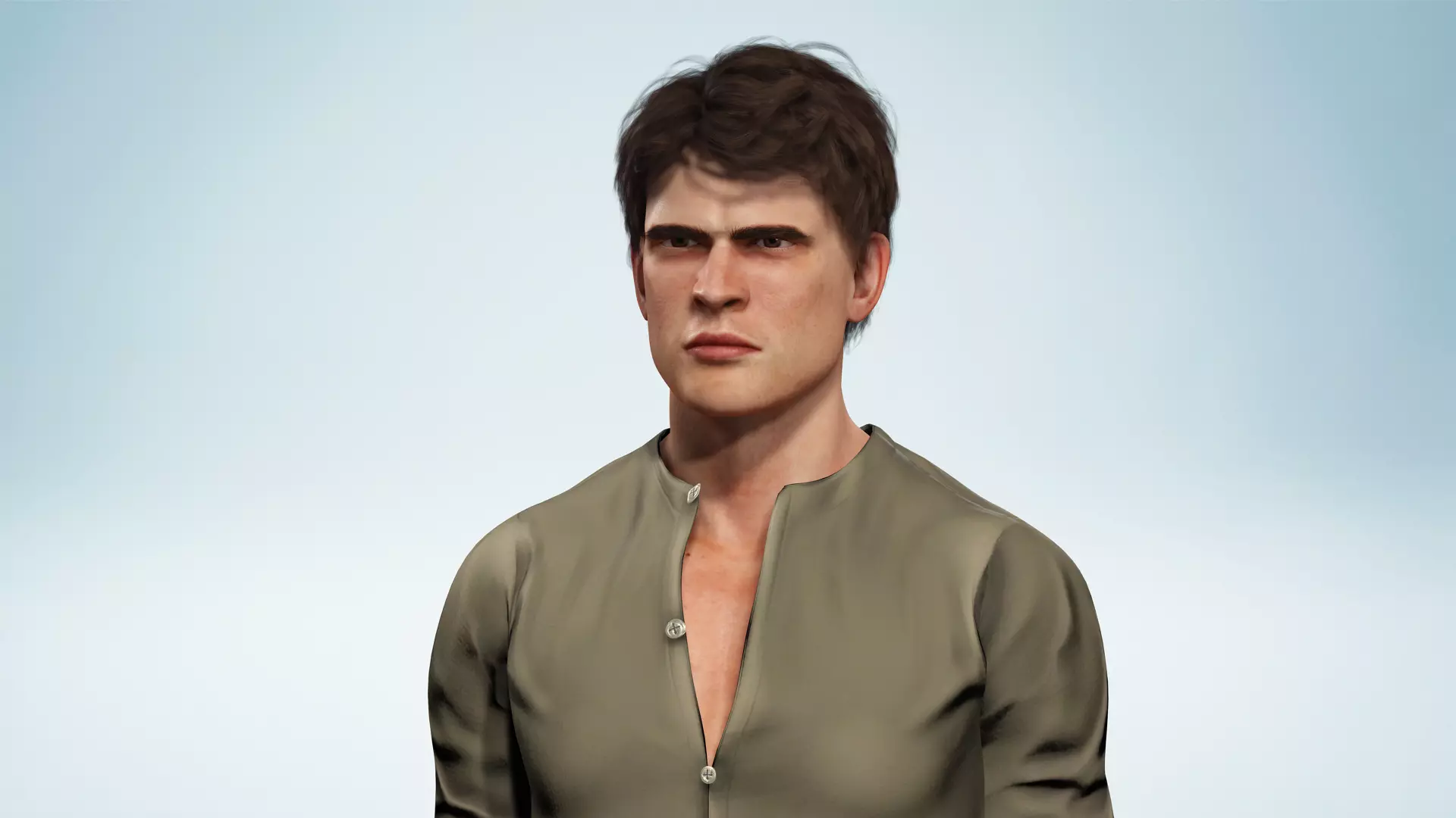 Realistic Men s Fashion 3D Model Low-poly 3D model_10