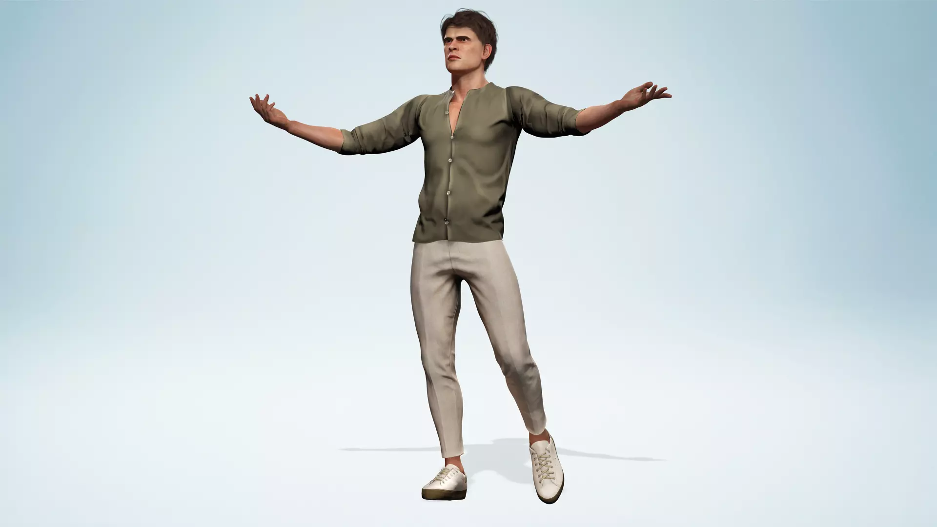 Realistic Men s Fashion 3D Model Low-poly 3D model_6