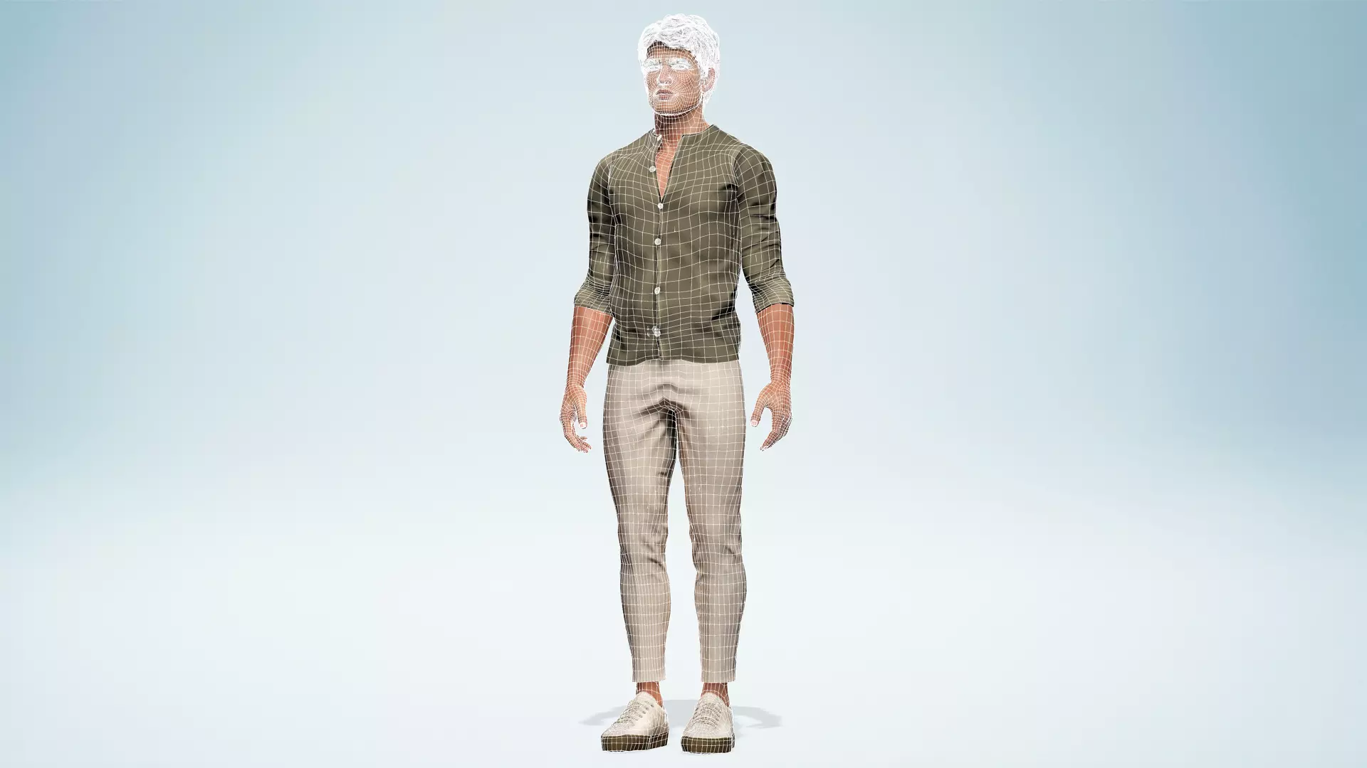 Realistic Men s Fashion 3D Model Low-poly 3D model_24