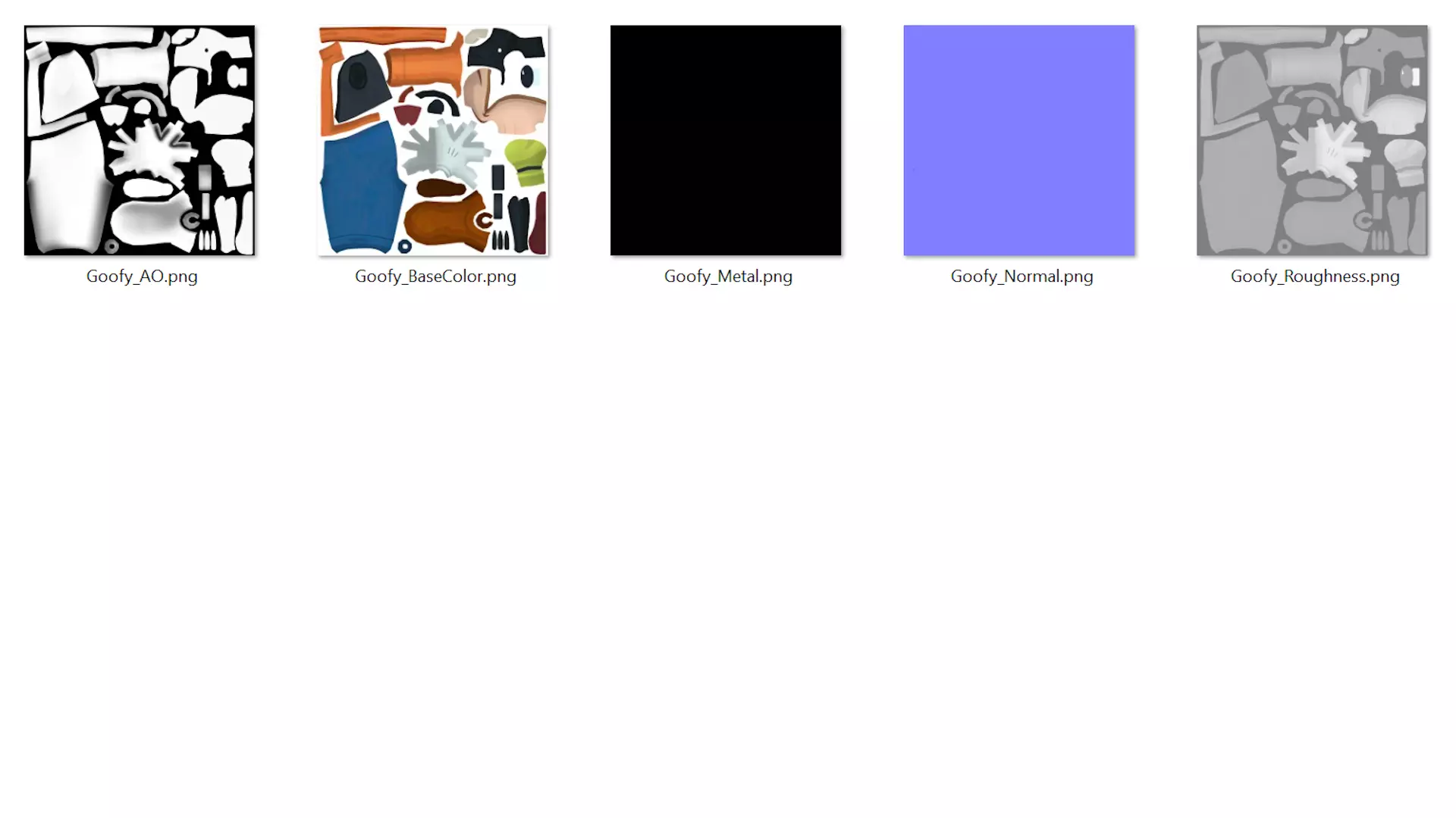 Goofy Low-poly 3D model_5