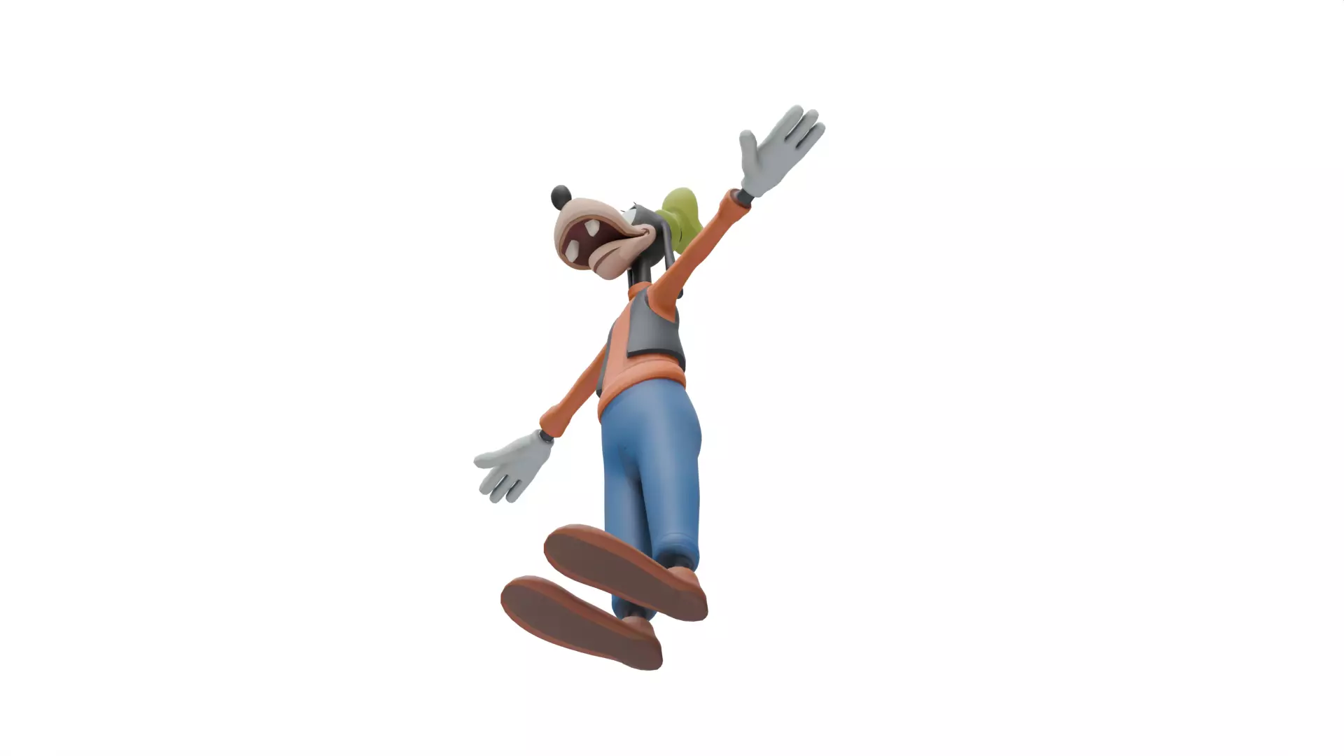 Goofy Low-poly 3D model_7
