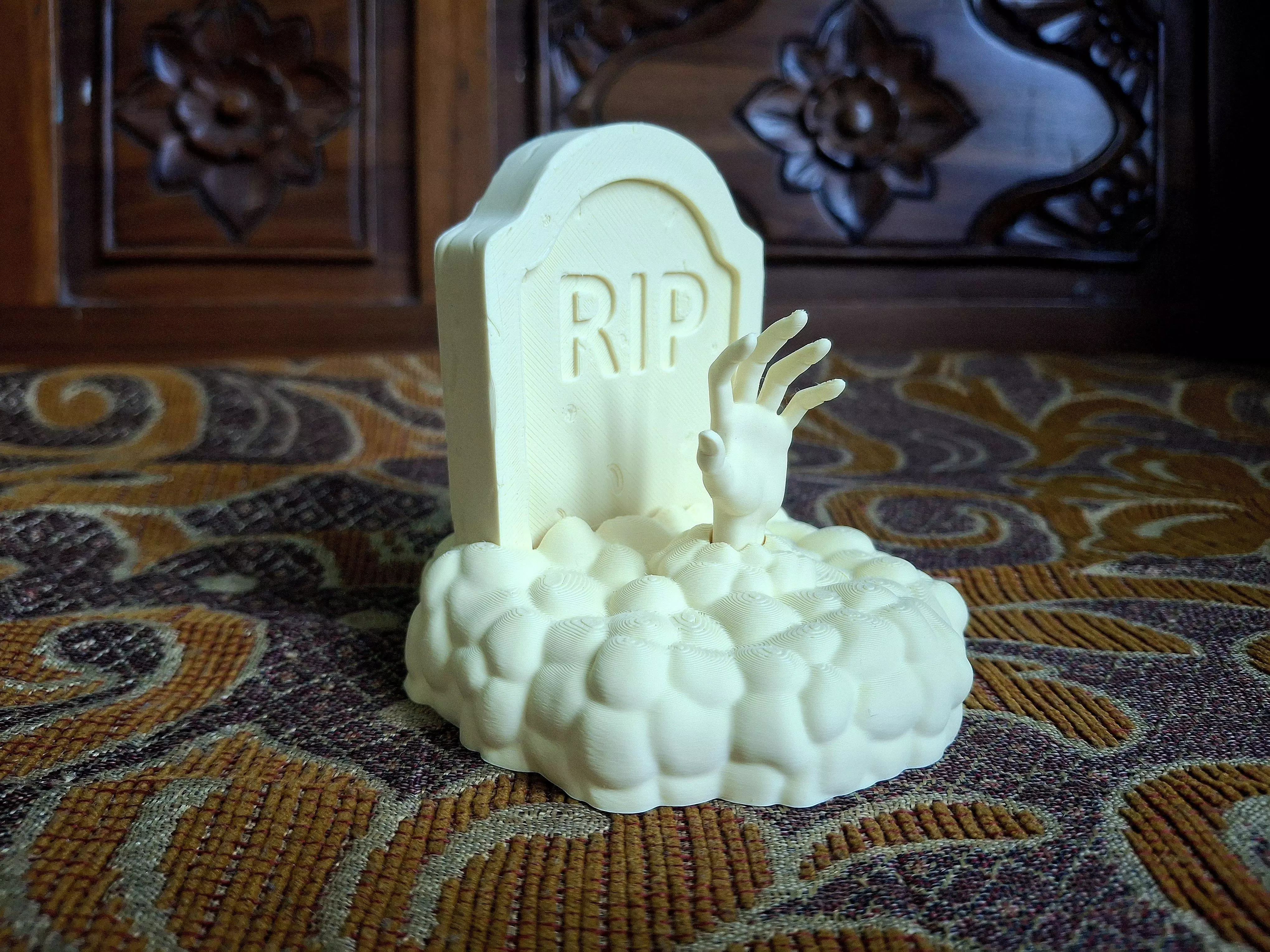 Creepy Tombstone 3D Print Model 3D print model_1