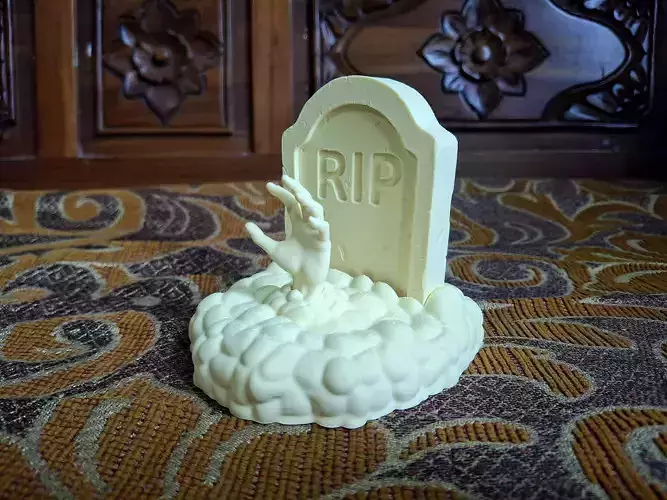 Creepy Tombstone 3D Print Model 3D print model Creepy Tombstone 3D Print Model 3D print model