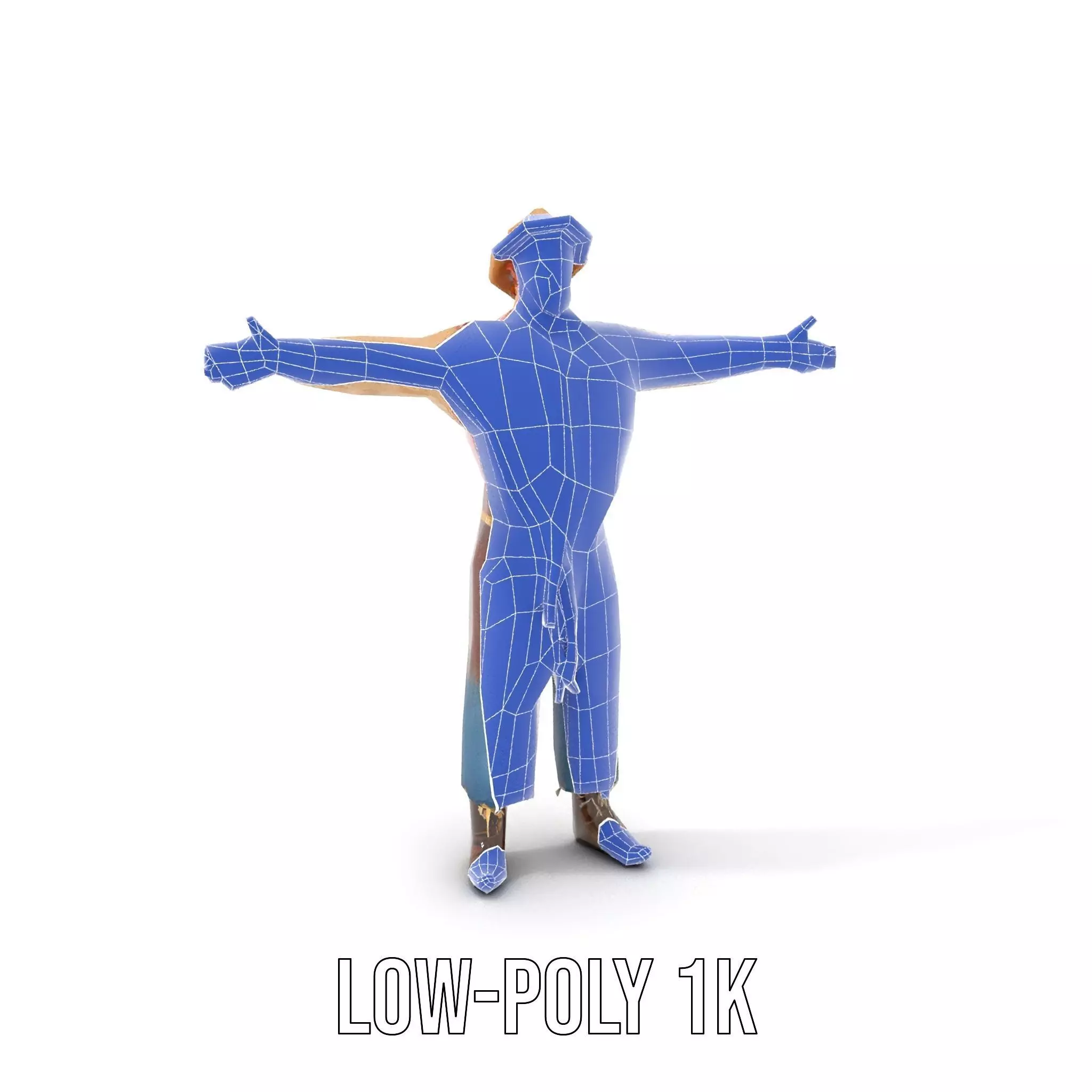 Rustic Scarecrow Model Pack for Interactive Environments Low-poly 3D model_28