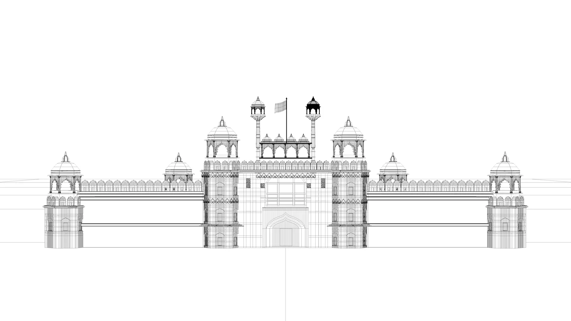 India Landmark 3D Models Bundle  Historic and Iconic Pack 3D Model Collection_11