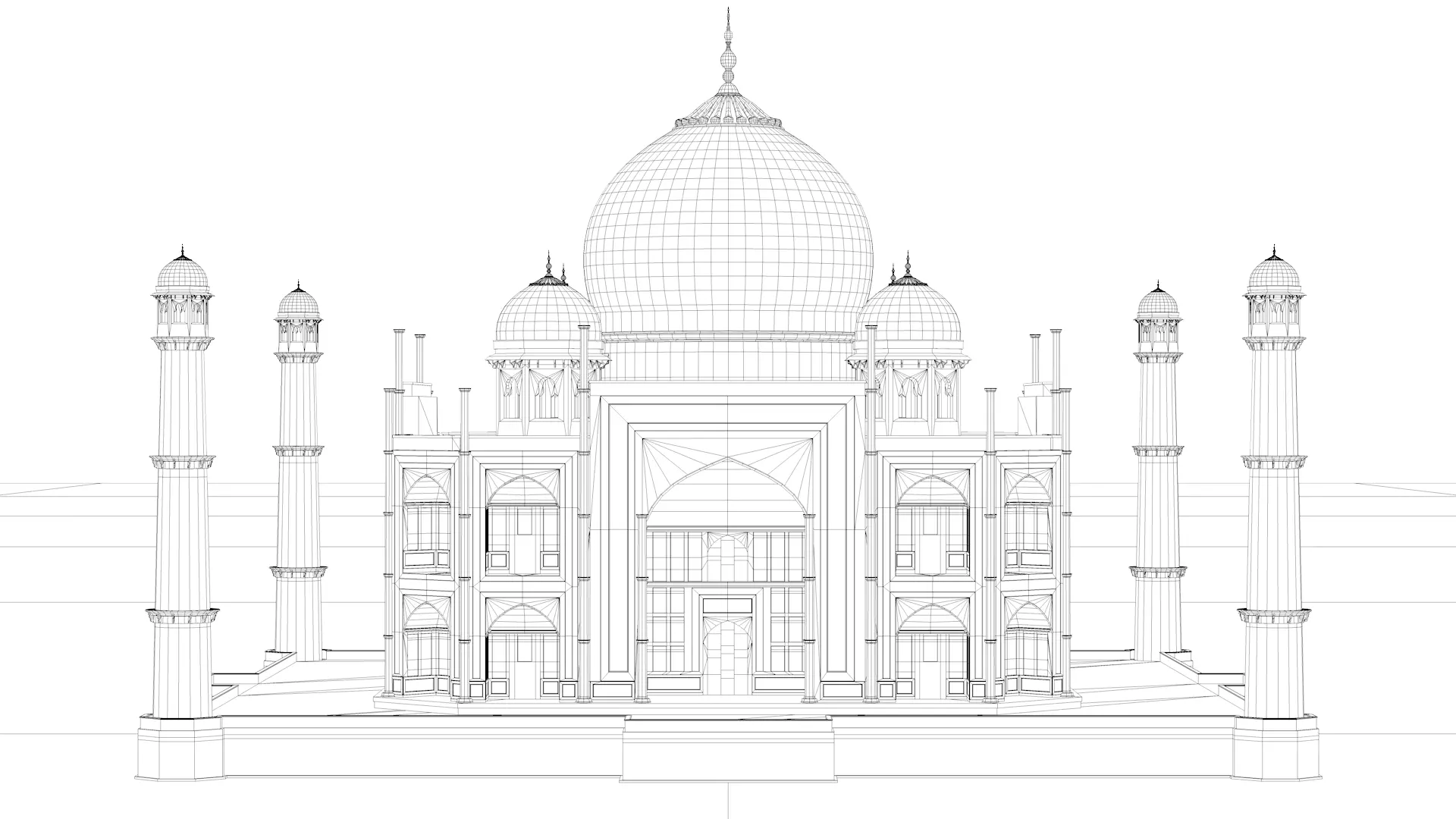 India Landmark 3D Models Bundle  Historic and Iconic Pack 3D Model Collection_6