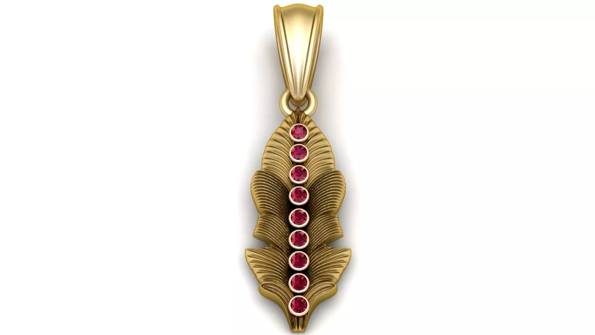 Genuine Tourmaline Necklace 3D print model