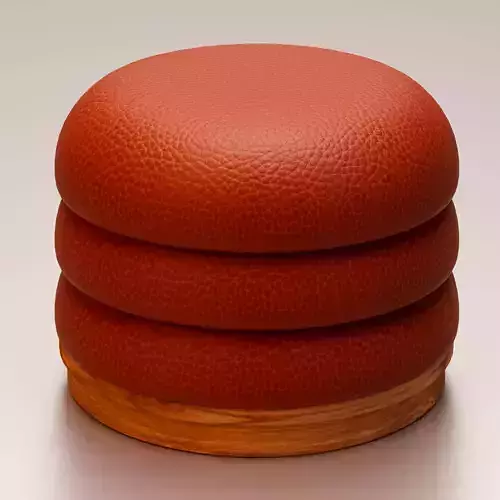 Luxury Round Pouf 