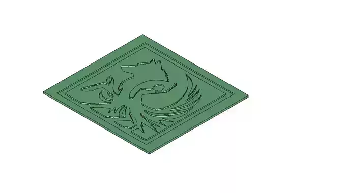 Wolf Dancer with Phoenix Tail Wall Art Mold