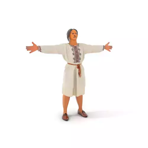 Traditional Dress Character Model Pack with Embroidered Details Low-poly 3D model Traditional Dress Character Model Pack with Embroidered Details Low-poly 3D model