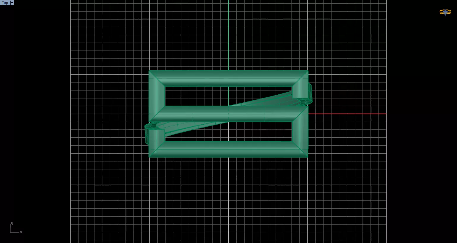 Minimal Abstract Ring 26 3D print model_3