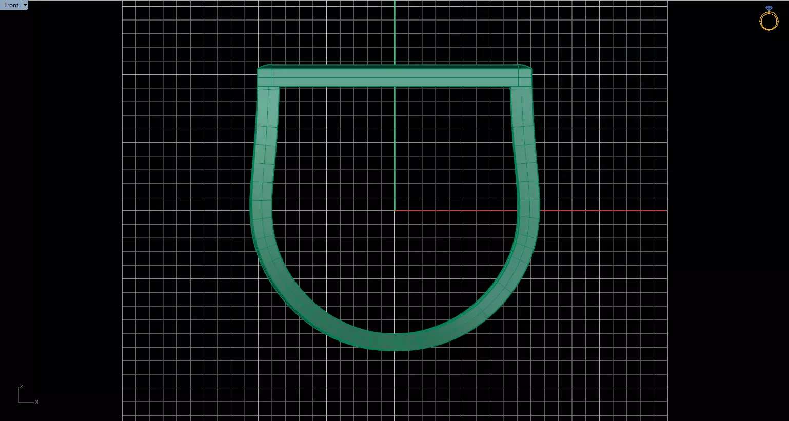 Minimal Abstract Ring 26 3D print model_4