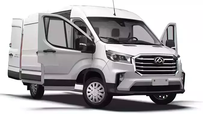 Maxus Deliver 9 Van L2H2 HQInterior 2025 3D model