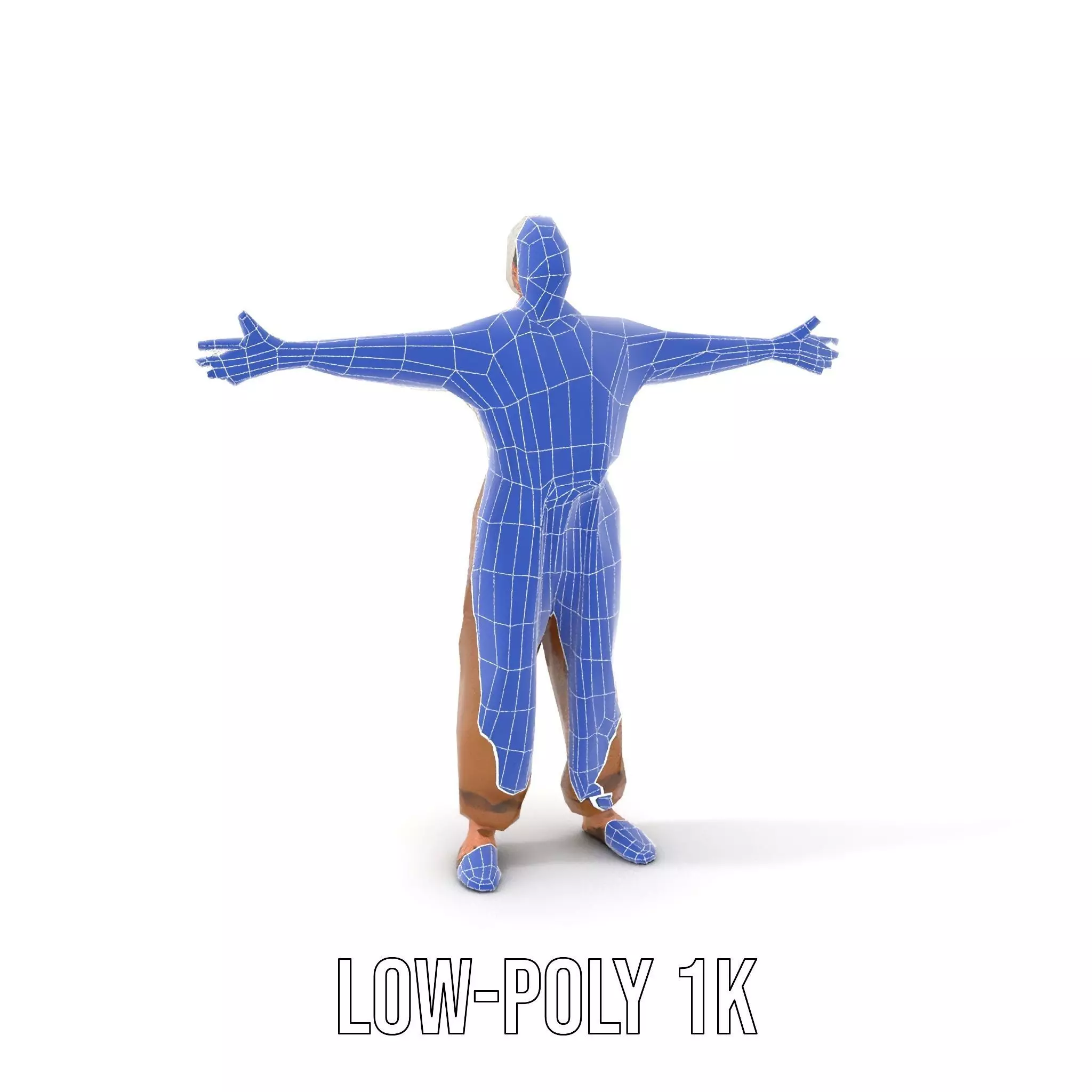 Casual Attire Elderly Woman Model Pack Low-poly 3D model_31