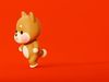 Cartoon Dog Shiba Chibi Kawaii Character Animated  Low-poly 3D model_1