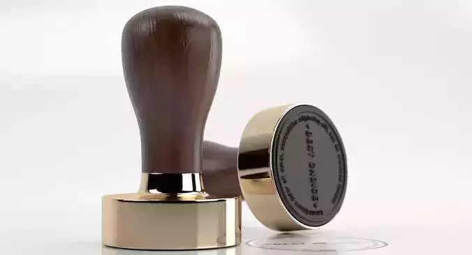 Seal Stamp with Wood Handle