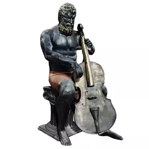 violon man statues