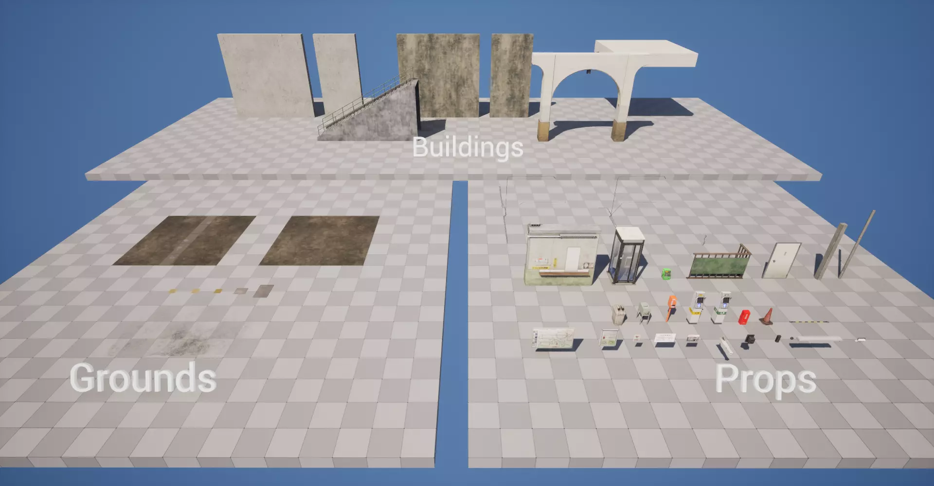 Ghost Station Underpass Japan Low-poly 3D model_22