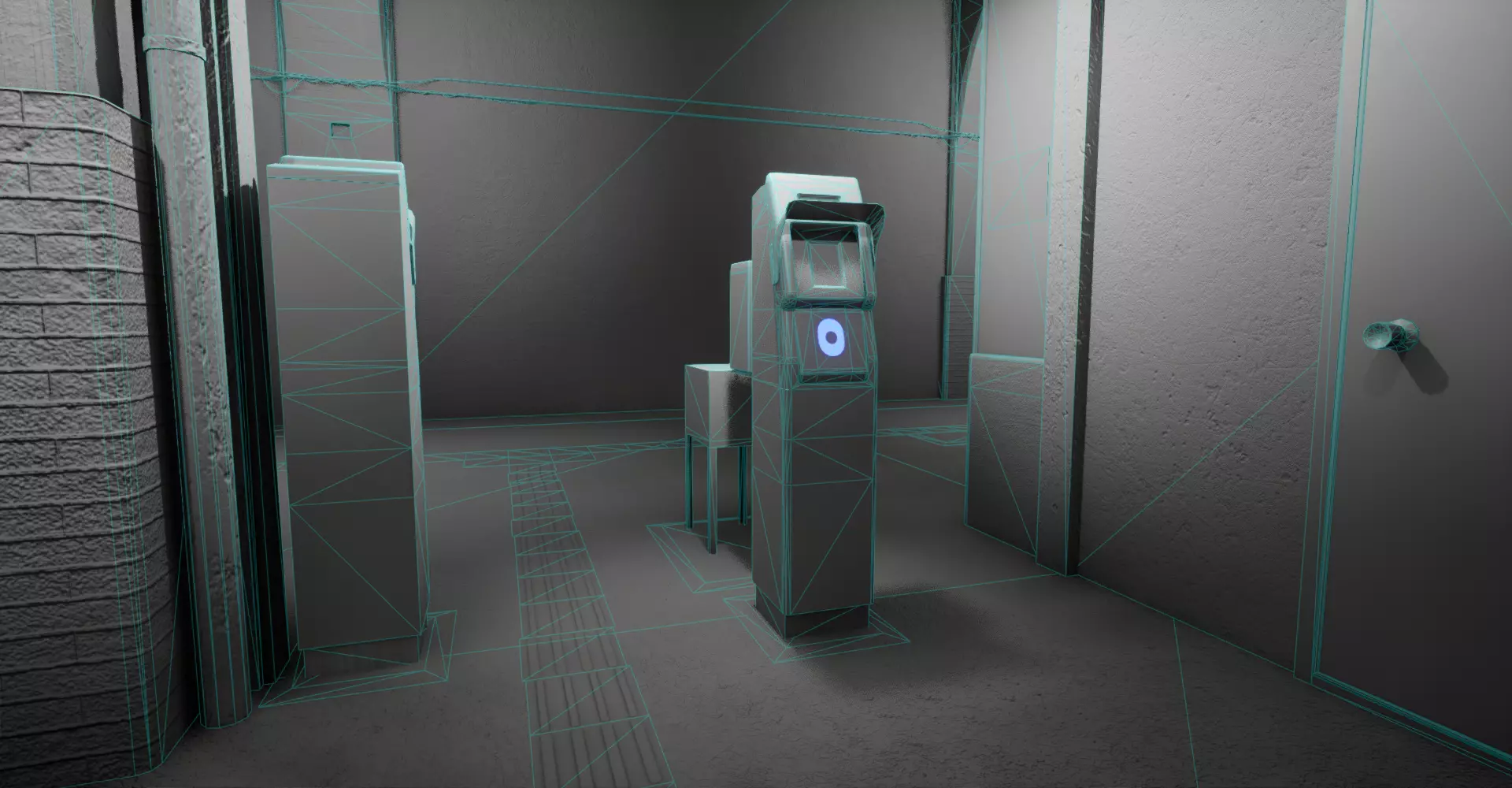 Ghost Station Underpass Japan Low-poly 3D model_12