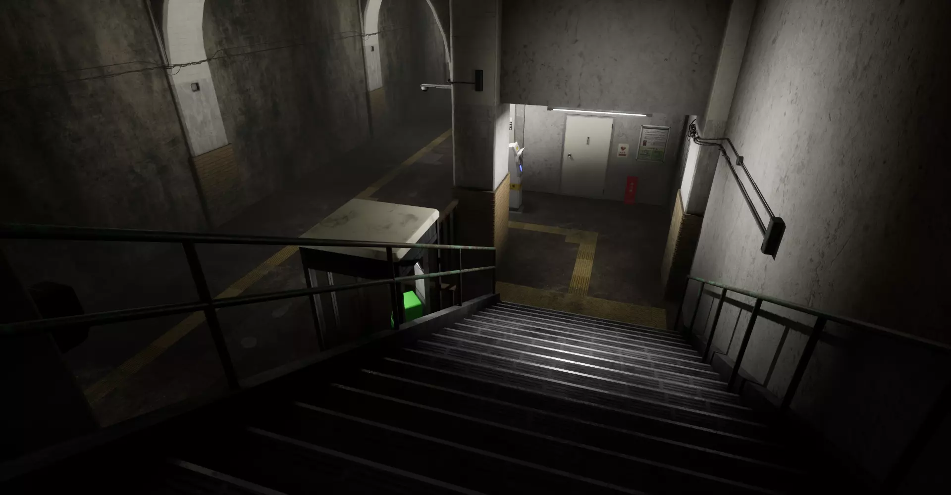 Ghost Station Underpass Japan Low-poly 3D model_8