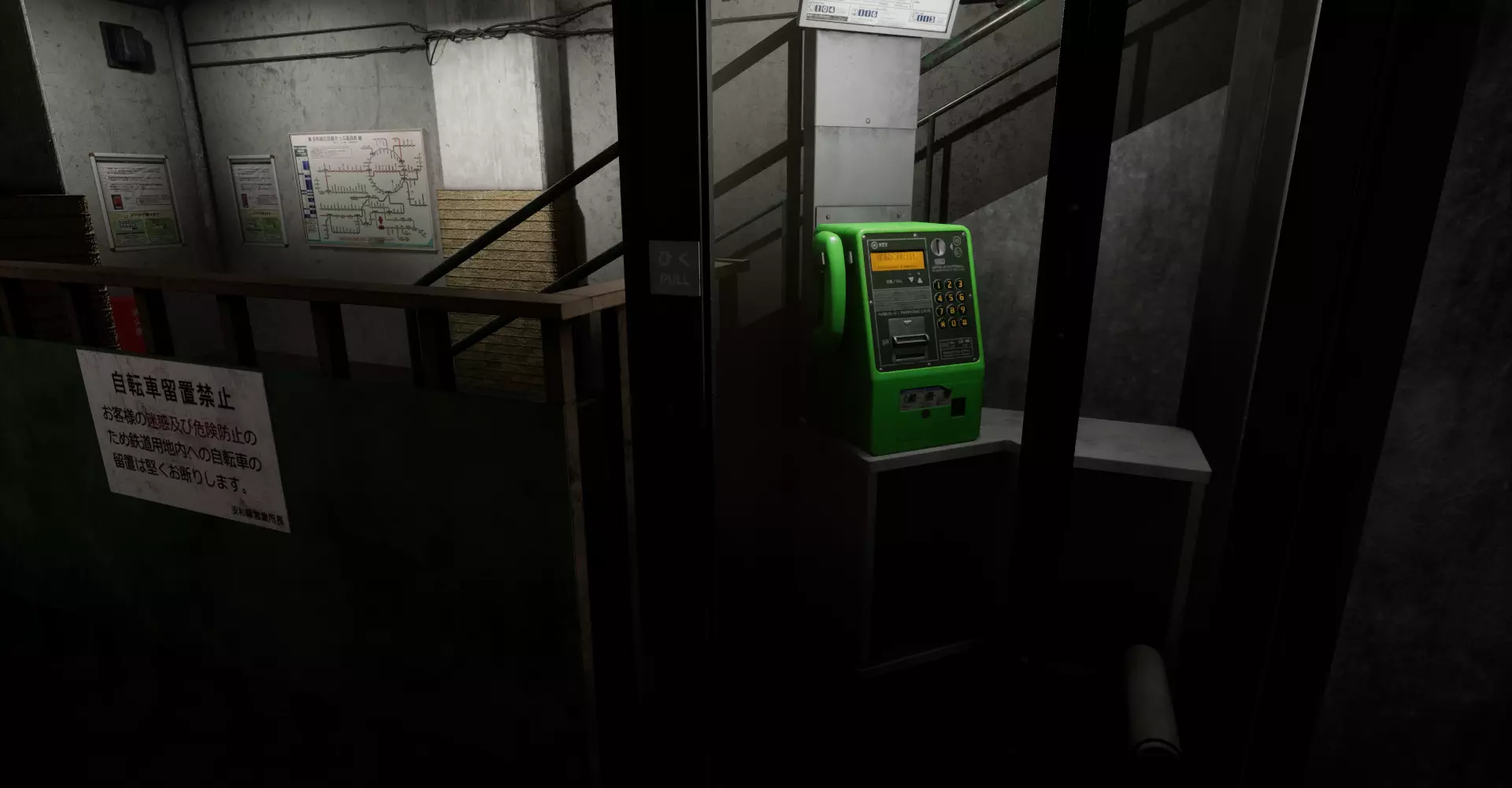 Ghost Station Underpass Japan Low-poly 3D model_6