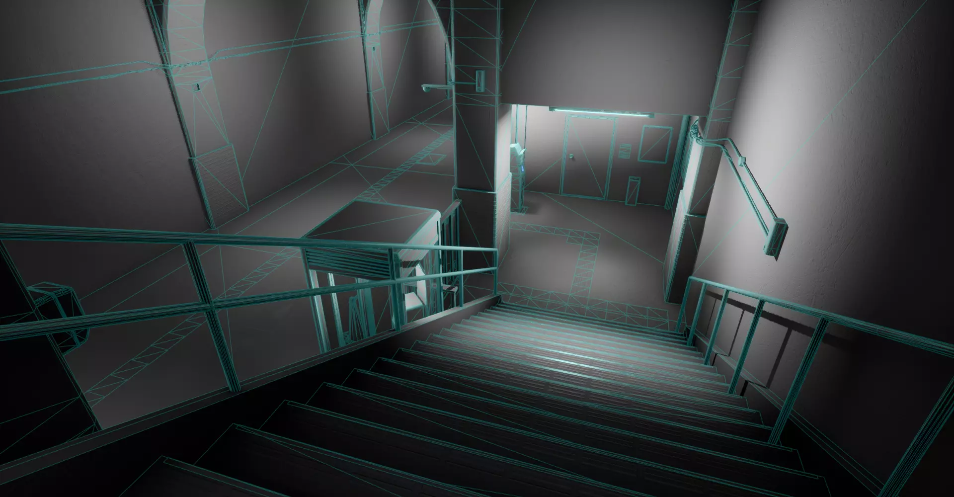 Ghost Station Underpass Japan Low-poly 3D model_16