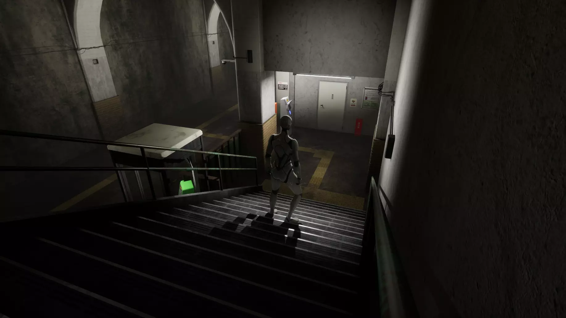 Ghost Station Underpass Japan Low-poly 3D model_21