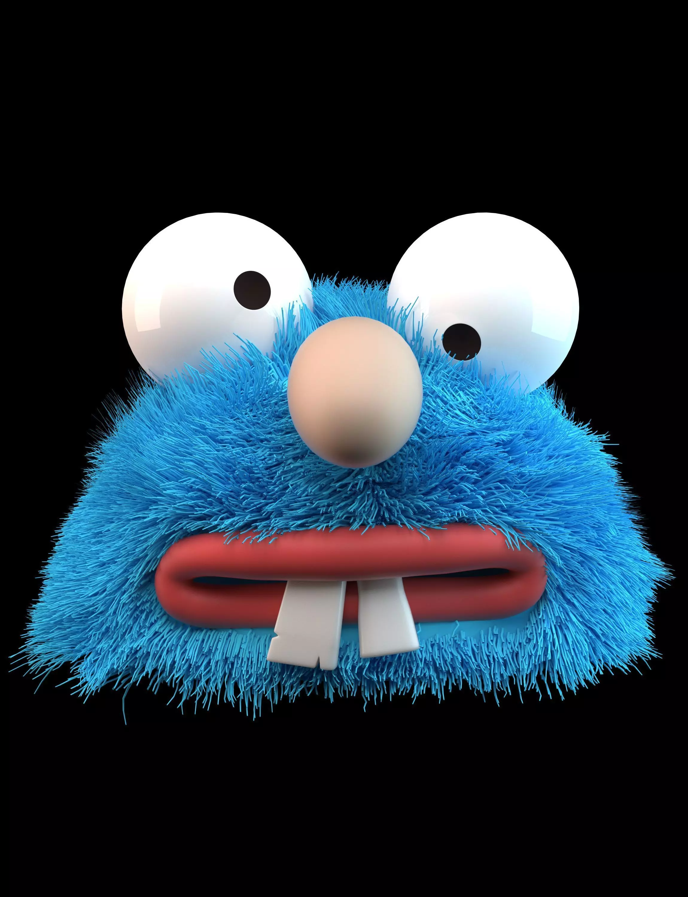 Puffy Fluffy Character 3D model