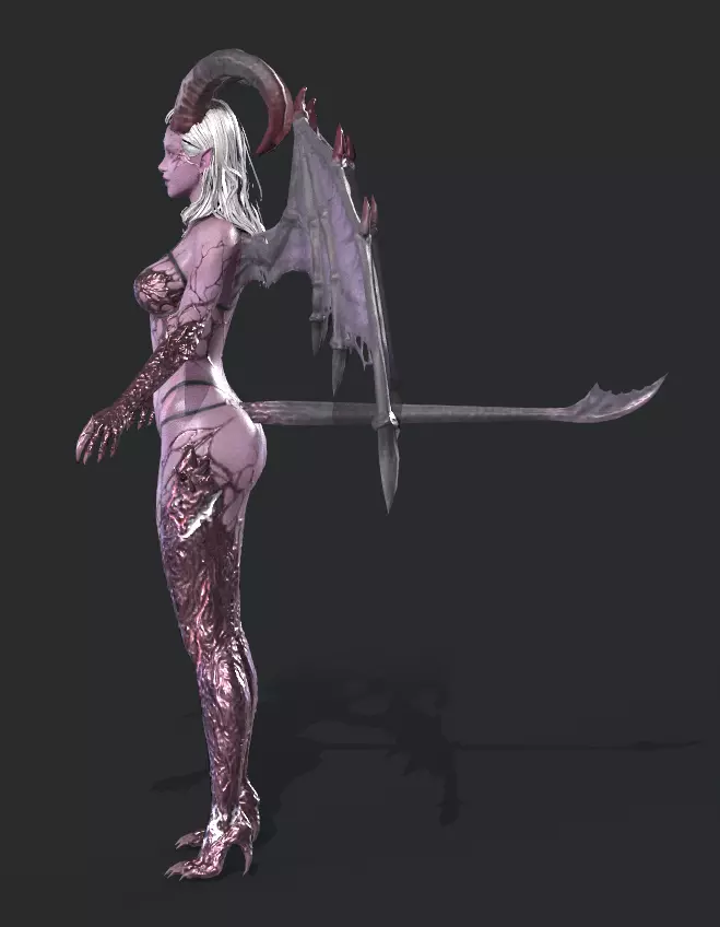 BANSHEE Low-poly 3D model_3