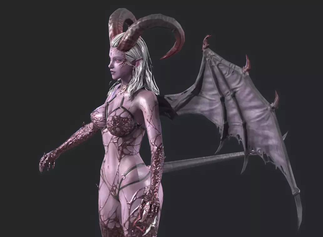 BANSHEE Low-poly 3D model_9