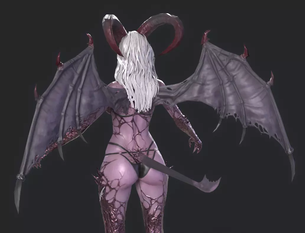 BANSHEE Low-poly 3D model_11