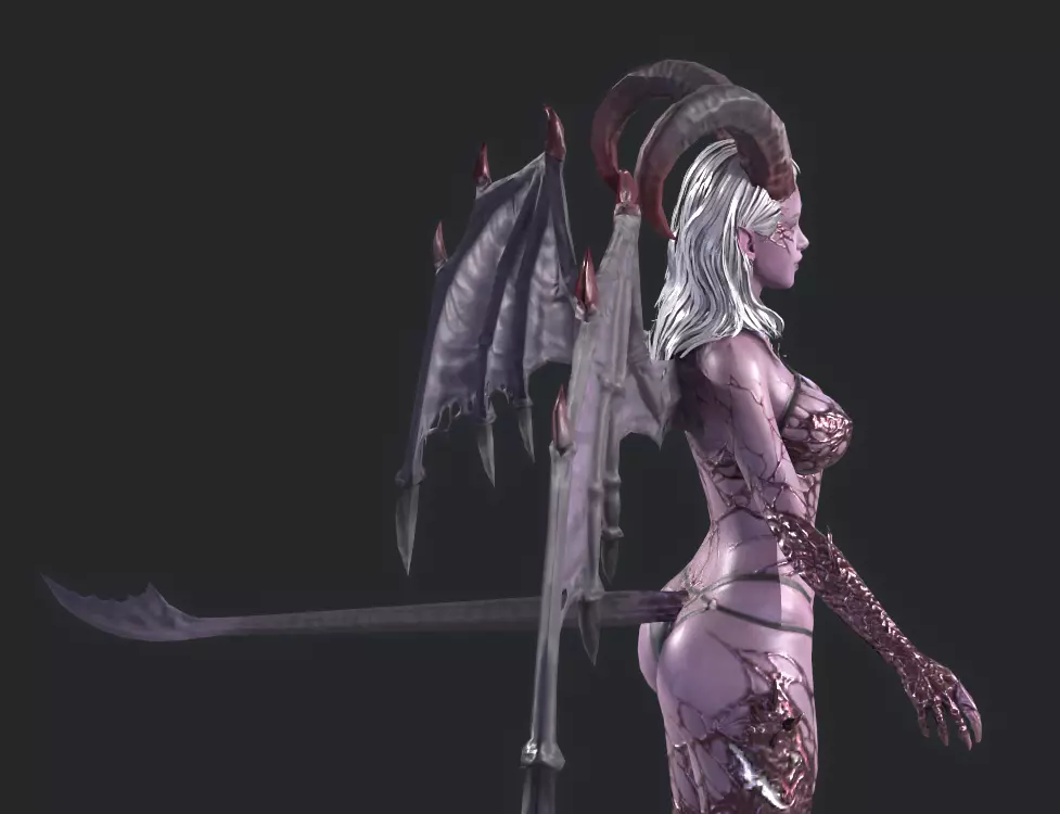 BANSHEE Low-poly 3D model_13