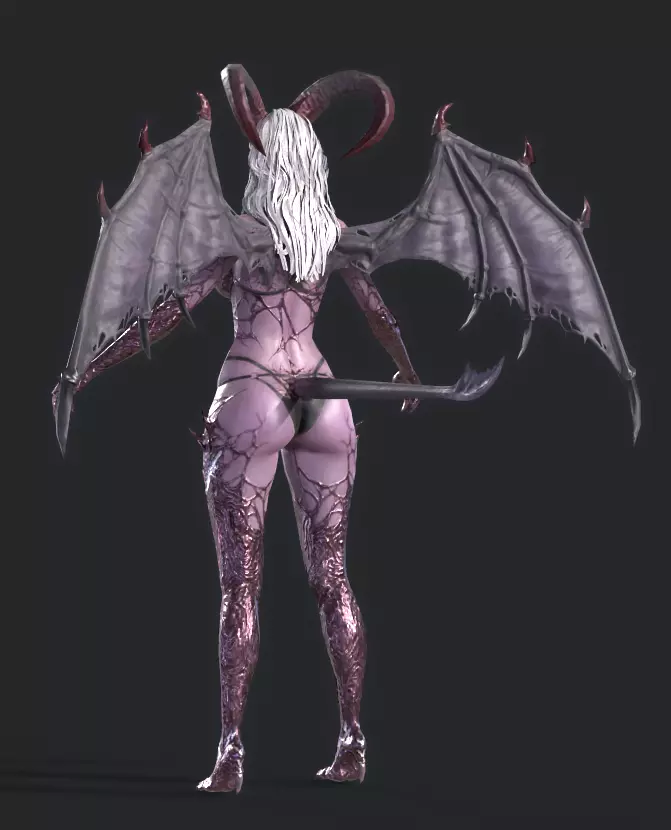 BANSHEE Low-poly 3D model_4